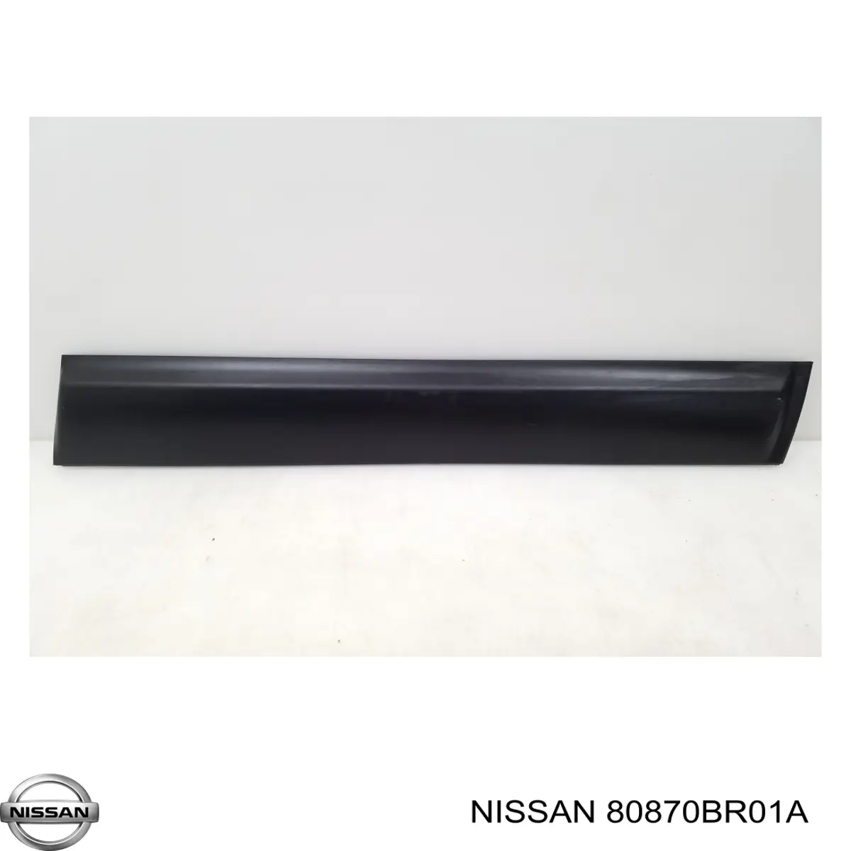 Moldura puerta trasera derecha Nissan/Infiniti 80870BR01B