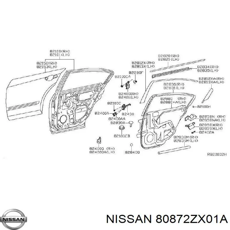 80872ZX01A Nissan