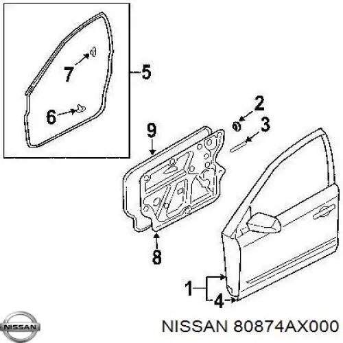 Nissan/Infiniti 80874AX000 precio, desde 8,89 EUR