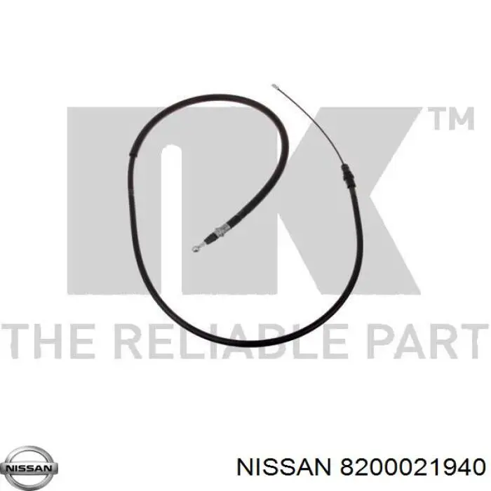 8200021940 Nissan cable de freno de mano trasero derecho/izquierdo