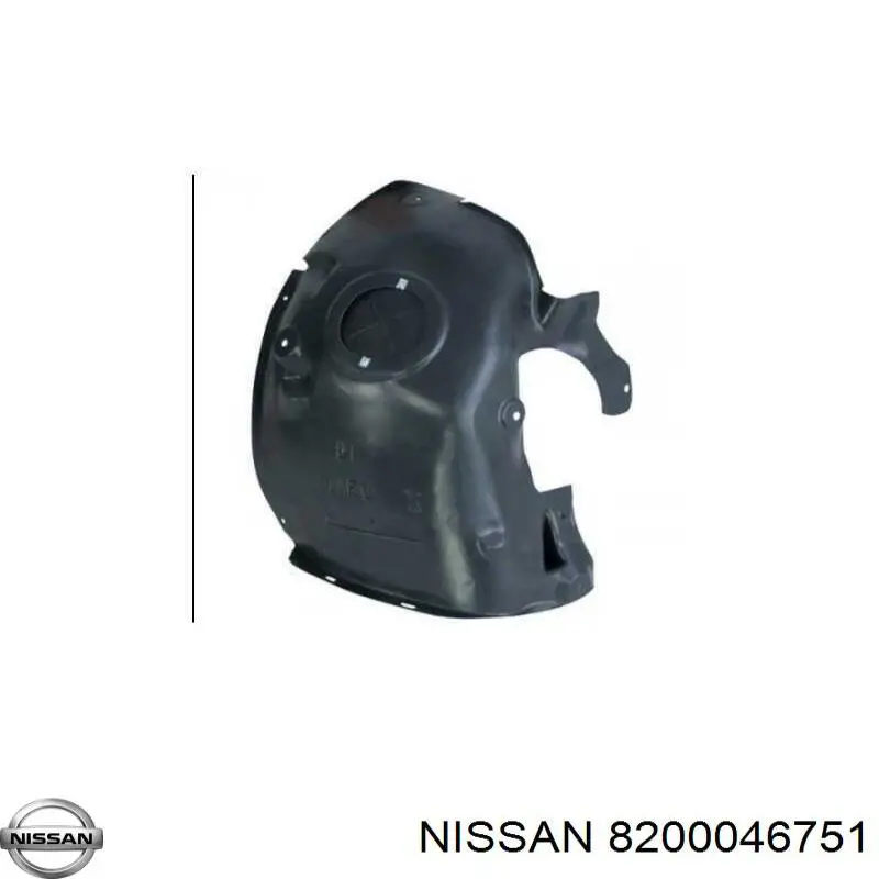 Junta de puerta lateral corrediza 8200046751 Nissan/Infiniti
