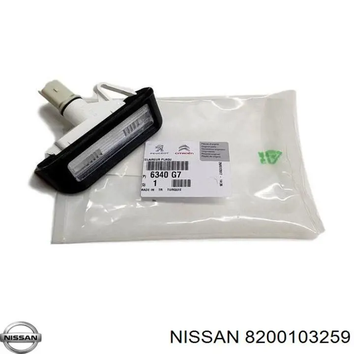 8200103259 Nissan/Infiniti Luz de matricula