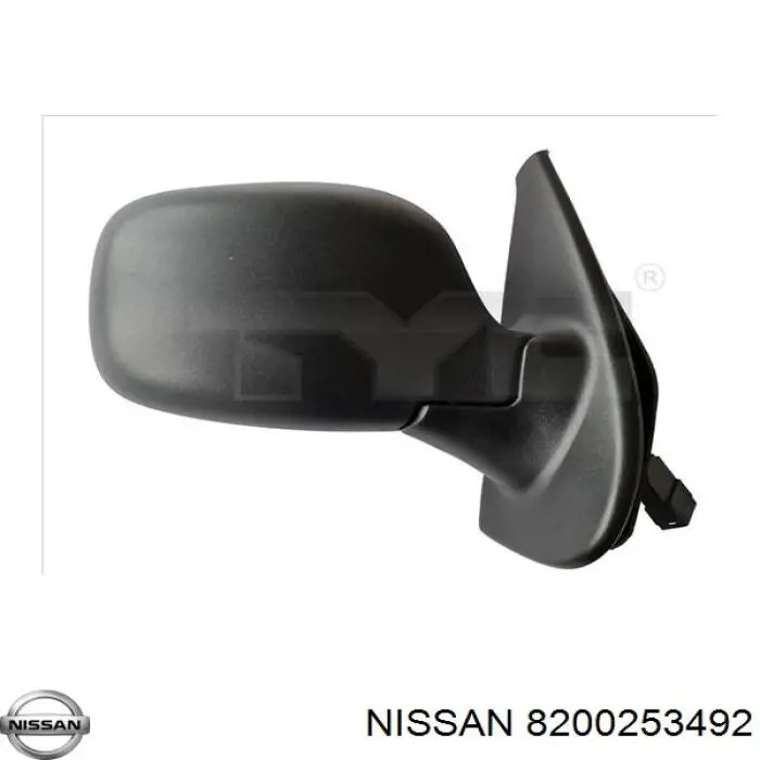 8200253492 Nissan espejo retrovisor izquierdo