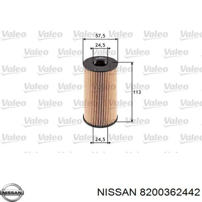 8200362442 Nissan filtro de aceite