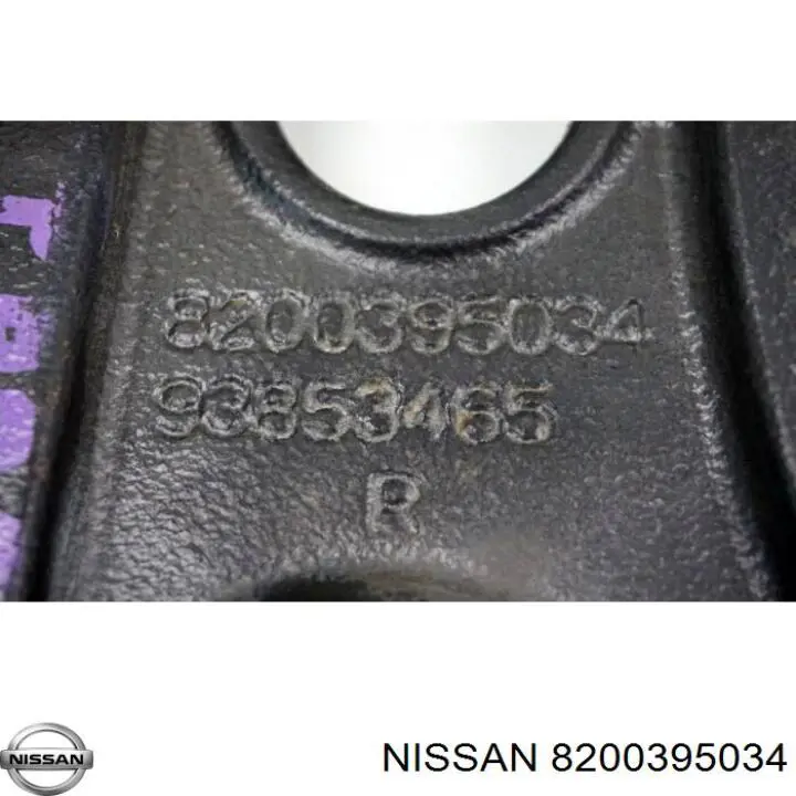 8200395034 Nissan barra oscilante, suspensión de ruedas delantera, inferior derecha