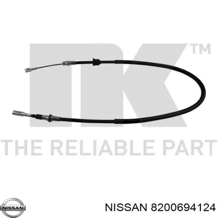 8200694124 Nissan cable de freno de mano delantero