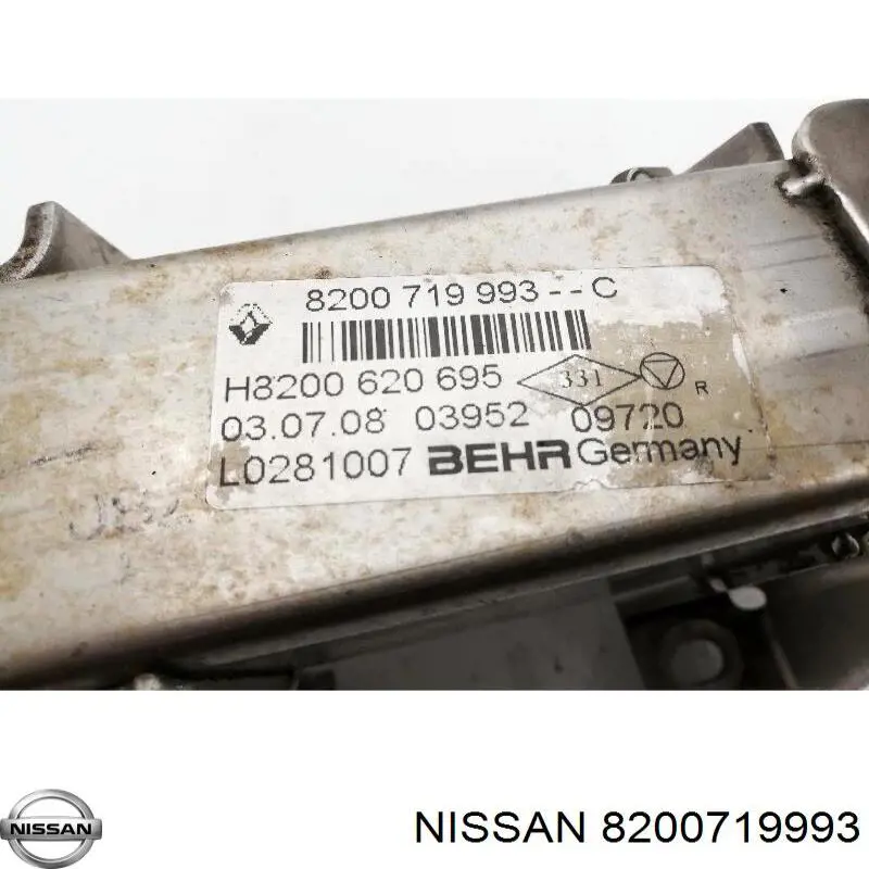 Comprar 1473500QAB Renault (RVI) Enfriador de recirculación de gases de escape EGR