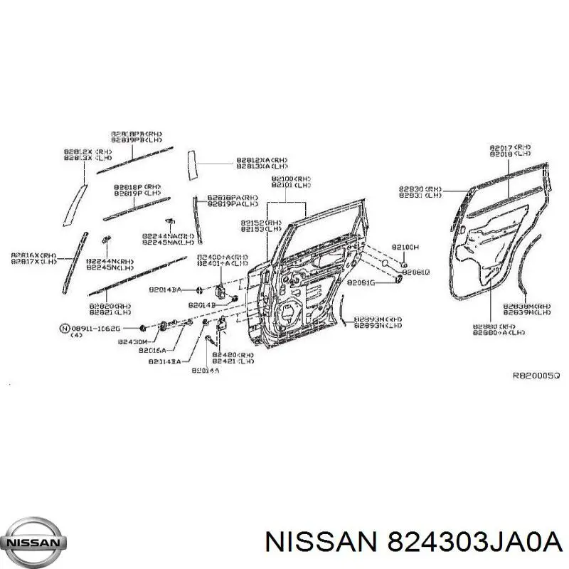 824303JA0A Nissan