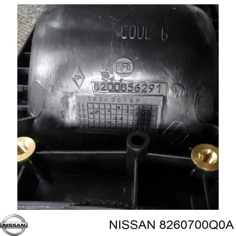 Manija exterior izquierda de puerta corrediza 8200856291 Renault (RVI)