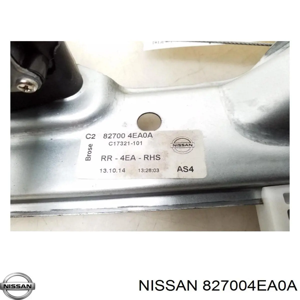 Mecanismo de elevalunas, puerta trasera derecha NISSAN 827004EA0A