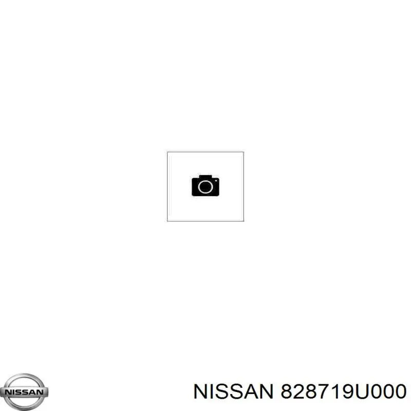 828719U000 Nissan moldura puerta trasera izquierda