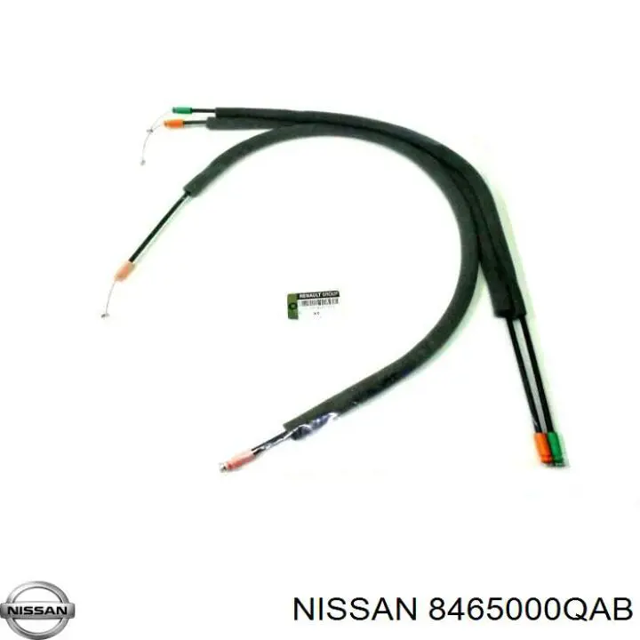 Cable de accionamiento, desbloqueo de puerta trasera derecha Nissan 8465000QAB