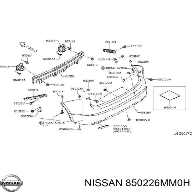 850226MM0H Nissan