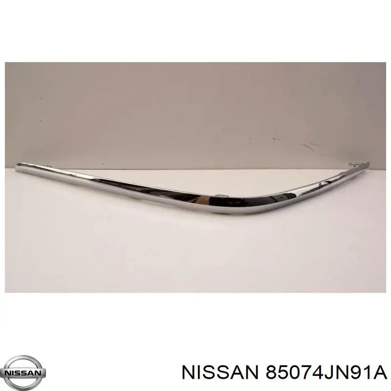 85074JN90A Nissan moldura de parachoques trasero derecho