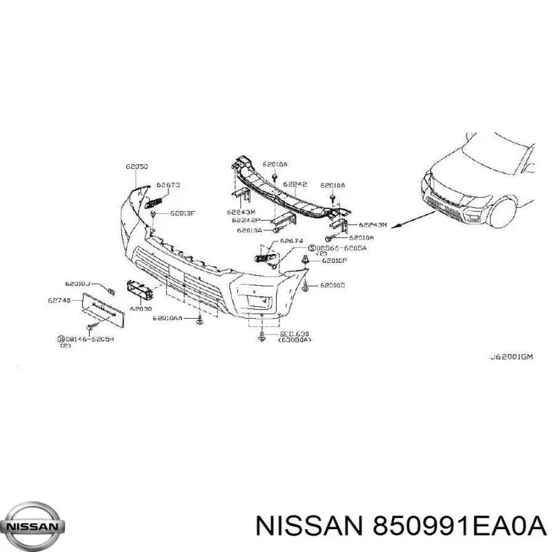  Nissan/Infiniti 850991EA0A precio, desde 3,02 EUR