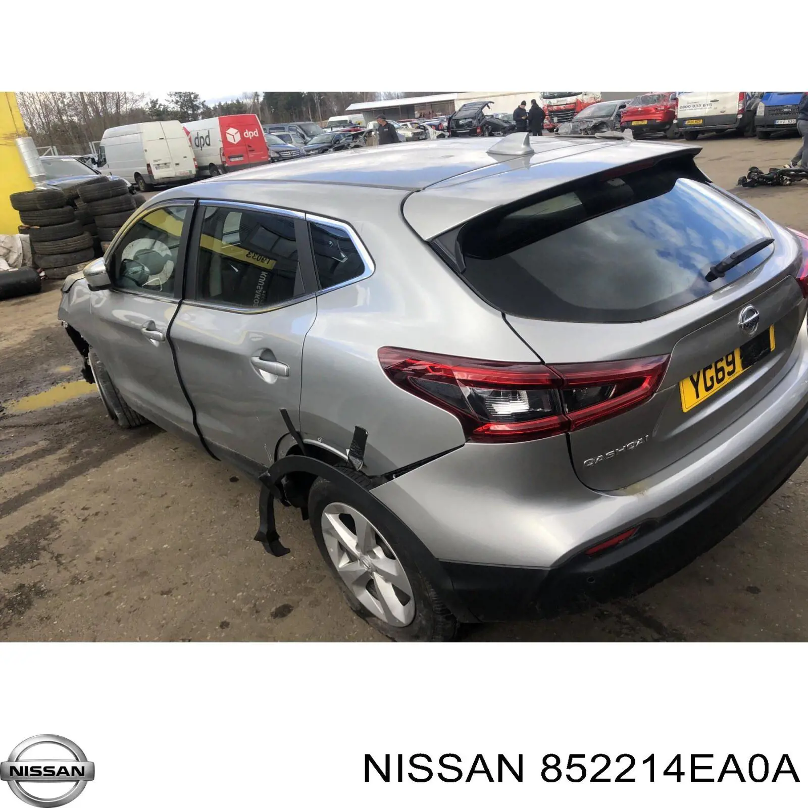 Soporte de parachoques trasero izquierdo 852214EA0A Nissan/Infiniti