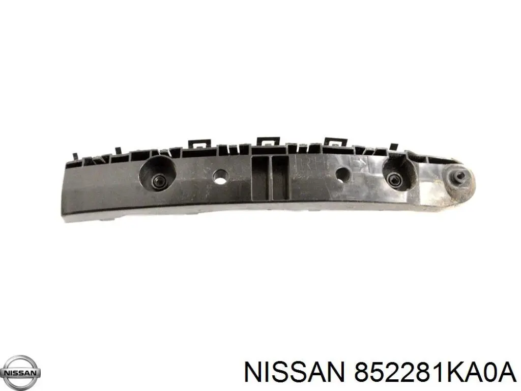 852281KA0A Nissan soporte de guía para parachoques trasero, derecho