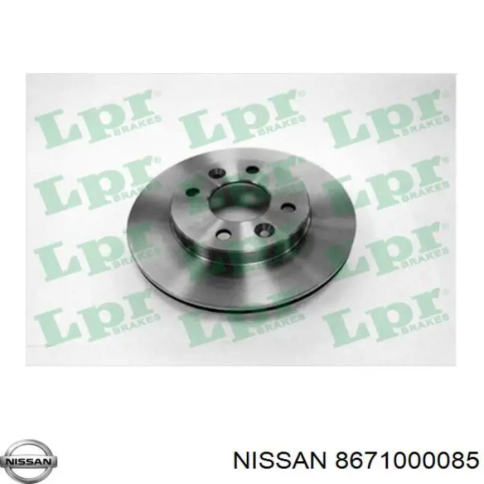 8671000085 Nissan freno de disco delantero