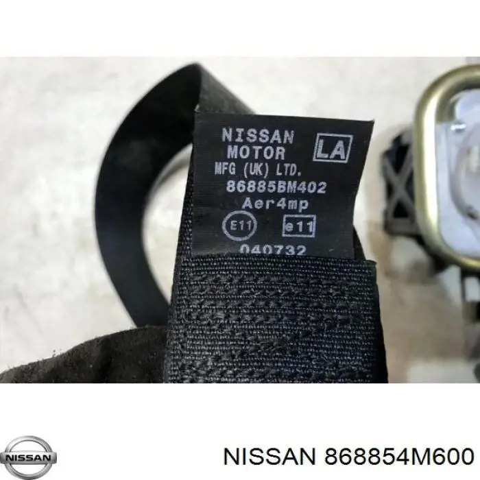 868854M600 Nissan cinturón de seguridad delantero izquierda