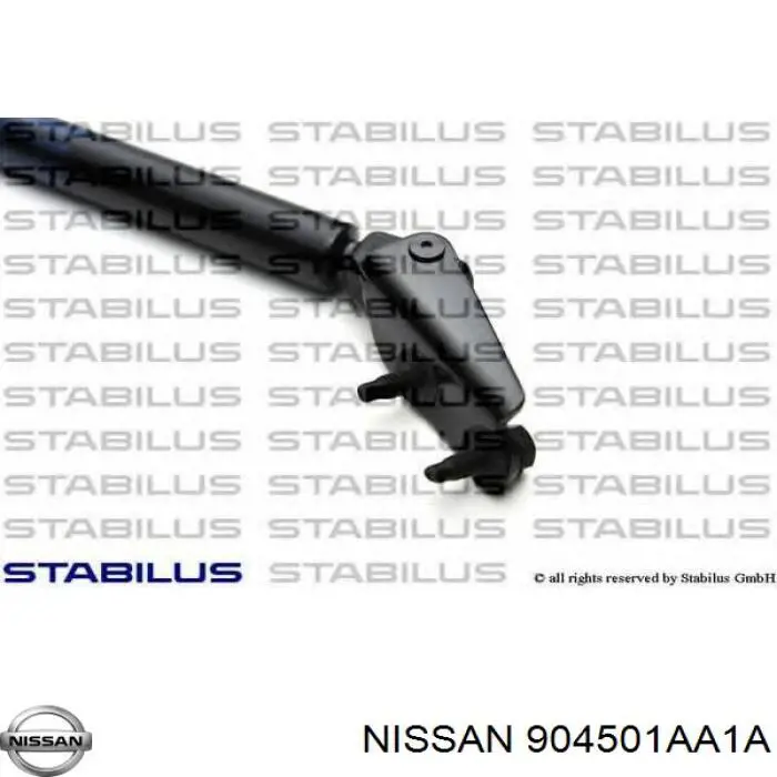 904501AA1A Nissan amortiguador maletero