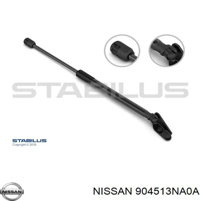 904513NA0A Nissan amortiguador maletero