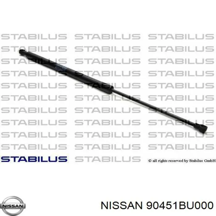 90451BU000 Nissan amortiguador de maletero