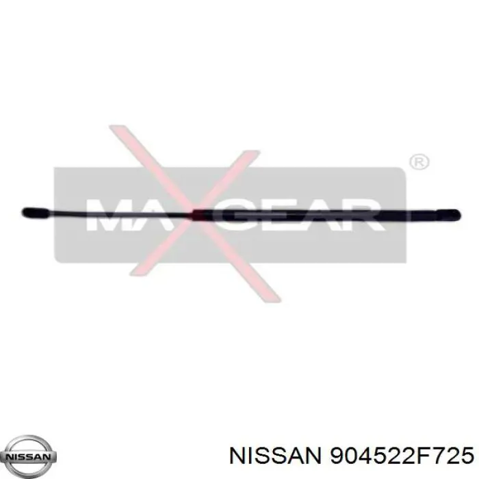 904529F725 Nissan amortiguador maletero