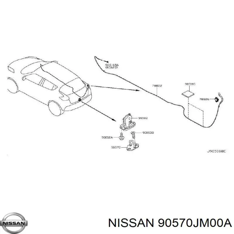 90570JM00A Nissan