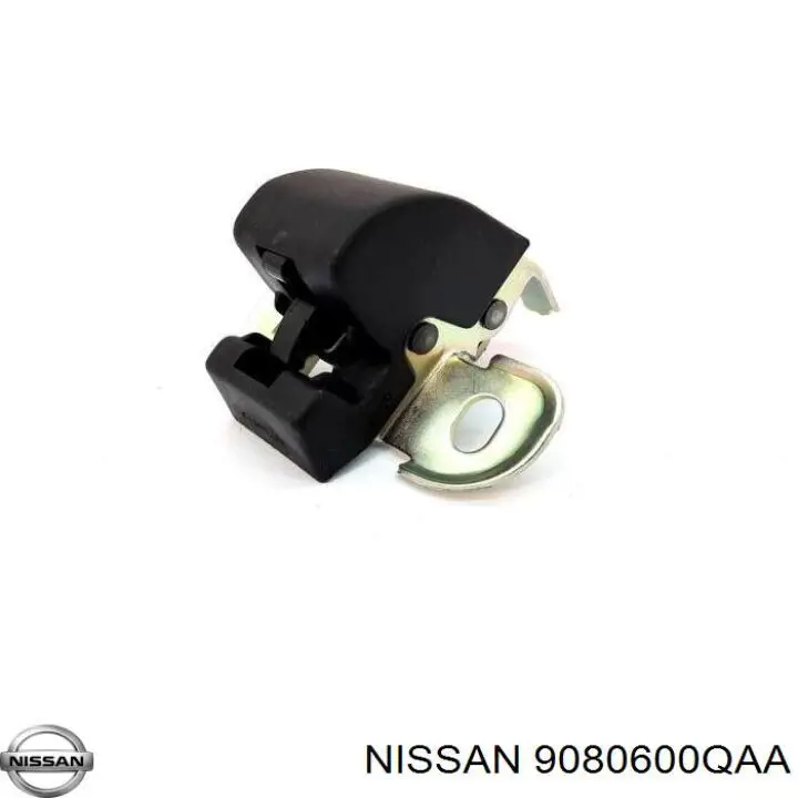 9080600QAA Nissan cerradura de puerta de batientes, trasera derecha inferior