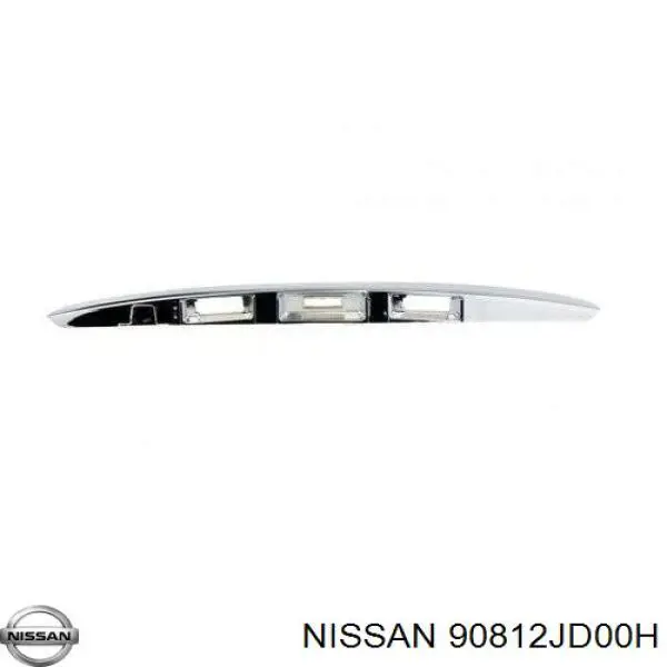 Moldura de tapa de maletero 90812JD00H Nissan/Infiniti