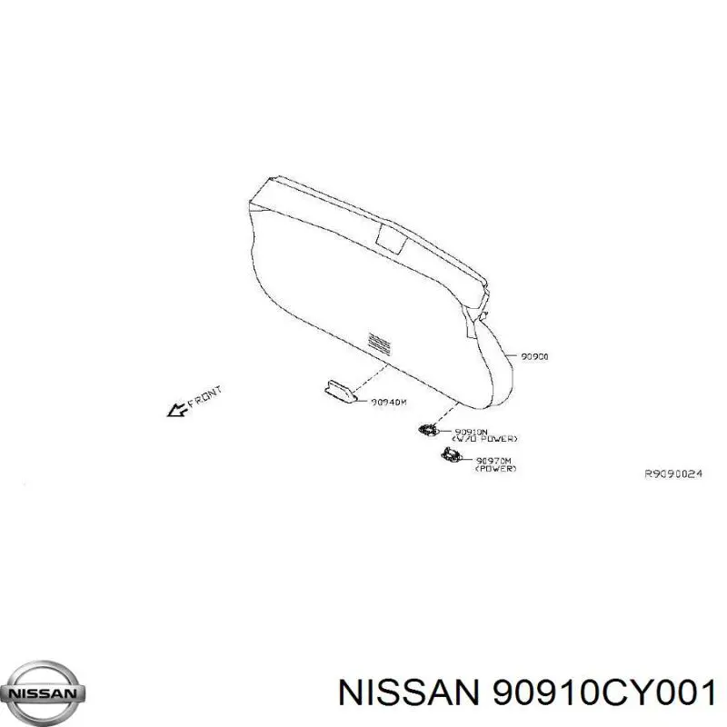 90910CY001 Nissan