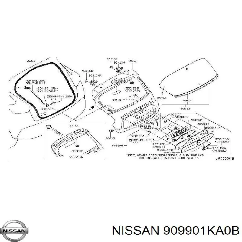 909901KA0B Nissan