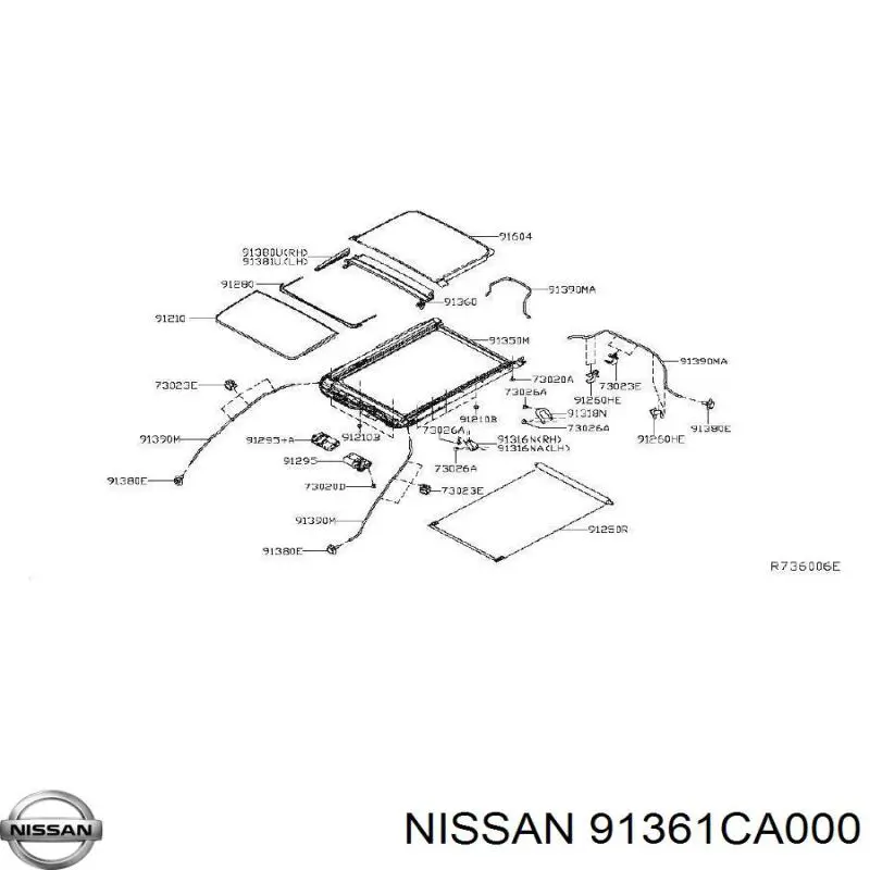 91361CA000 Nissan