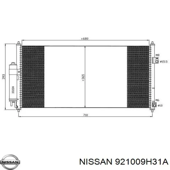 Aire acondicionado capacitor Nissan/Infiniti 921009H31A precio, desde 100,19 EUR