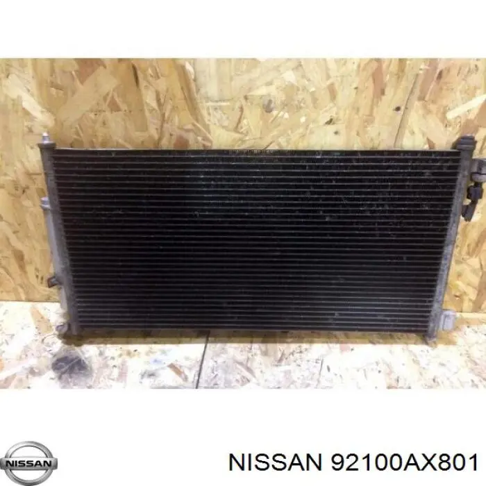 92100AX801 Nissan condensador aire acondicionado