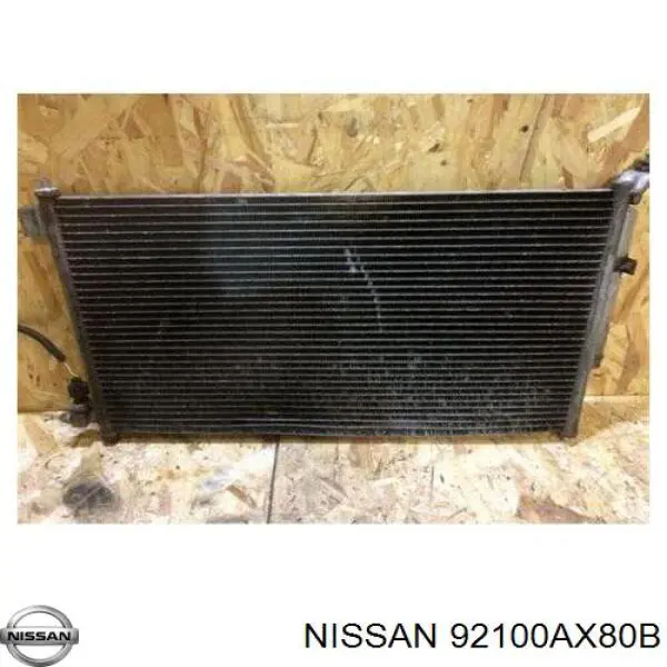 92100AX80B Nissan condensador aire acondicionado