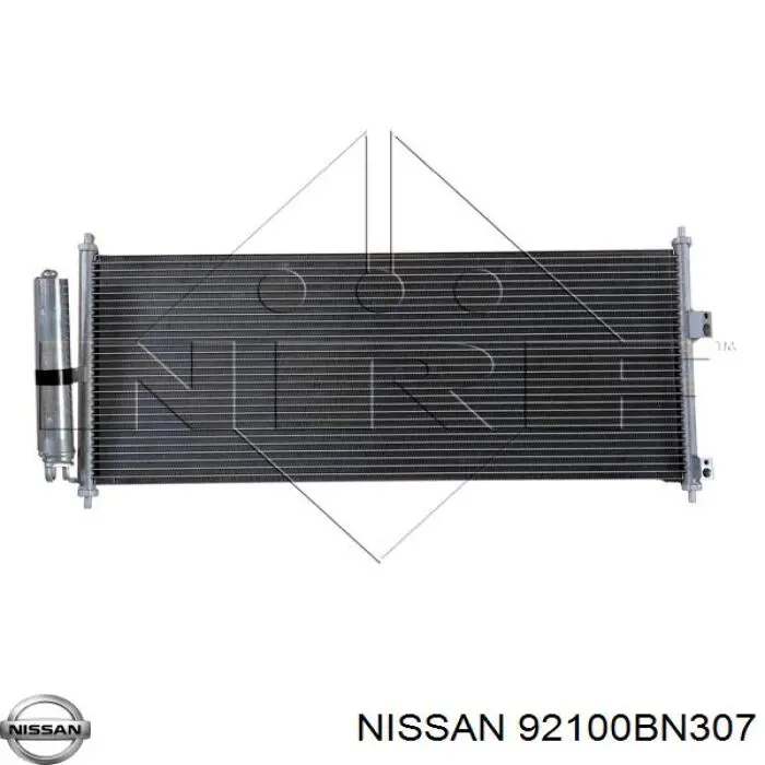 92100BN307 Nissan condensador aire acondicionado