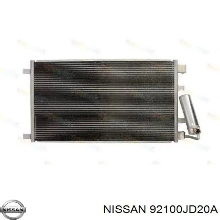 92100JD20A Nissan condensador aire acondicionado