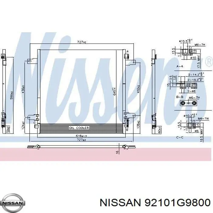 Comprar 92101G9800 Nissan/Infiniti Condensador de aire acondicionado