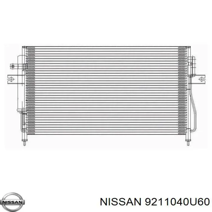 9211040U60 Nissan condensador aire acondicionado