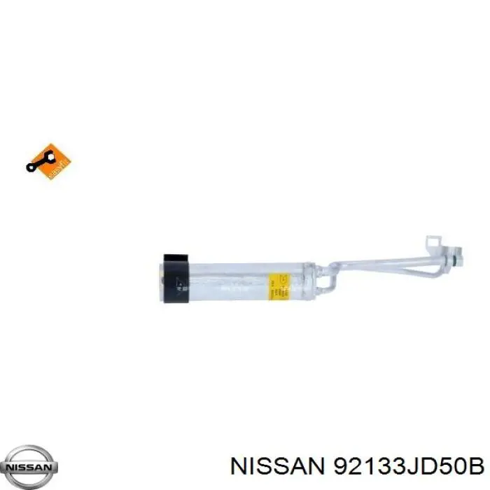 92133JD50B Nissan receptor-secador del aire acondicionado