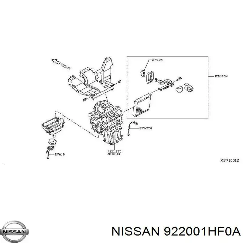 Válvula TRV del aire acondicionado Nissan/Infiniti 922001HF0A precio, desde 35,92 EUR