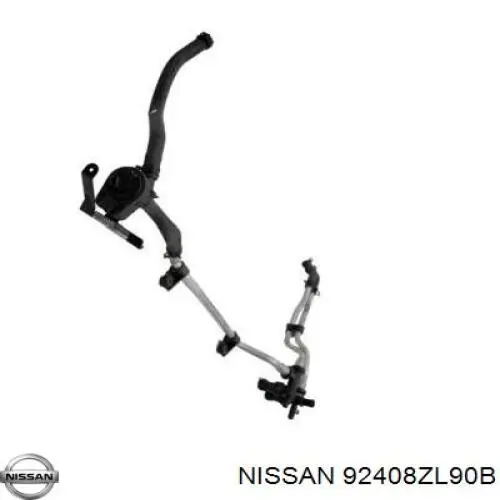 92408ZL90B Nissan/Infiniti Manguera doble del radiador de la calefacción