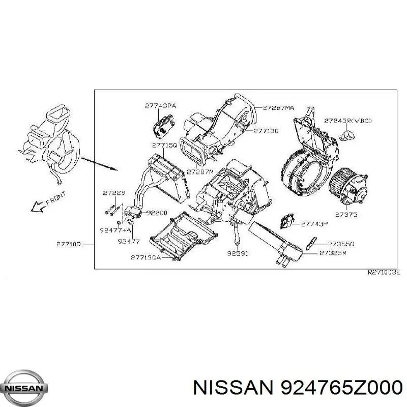  Nissan/Infiniti 924765Z000 precio, desde 51,52 EUR