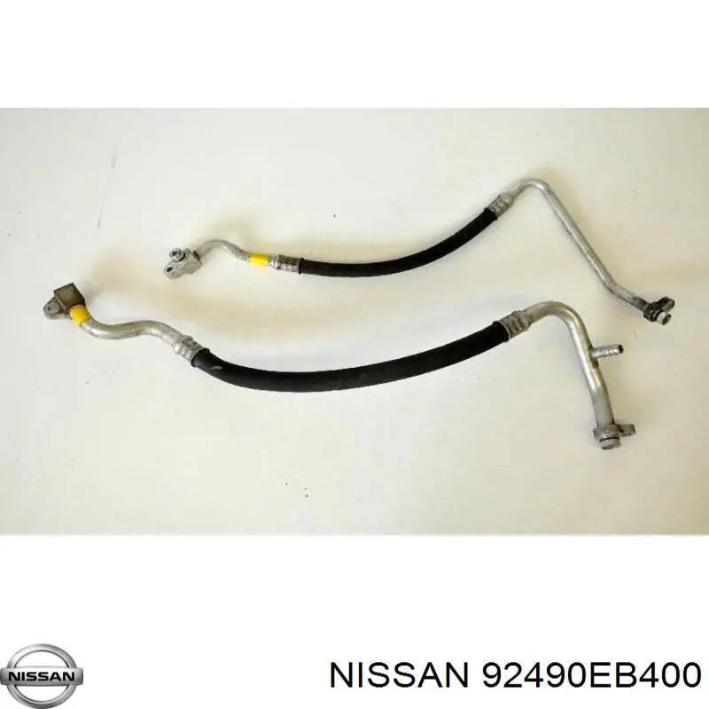 Tubería de alta presión, aire acondicionado, de compresor aire acondicionado a condensador NISSAN 92490EB400