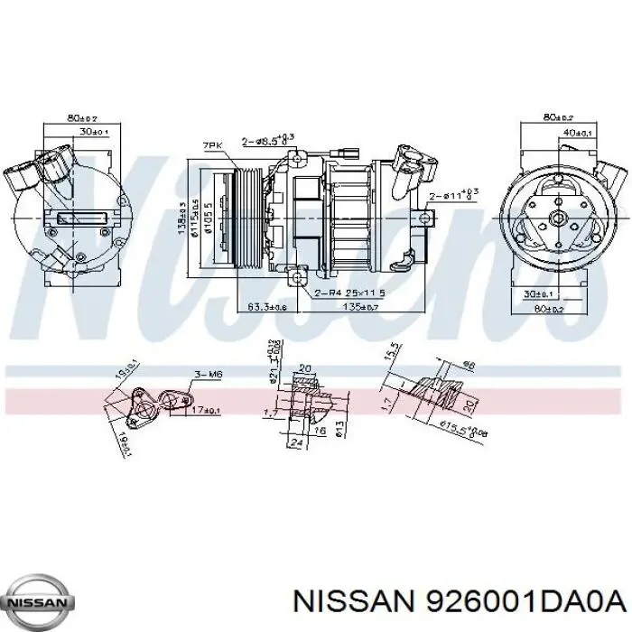 Compresor ac Nissan/Infiniti 926001DA0A precio, desde 305,37 EUR