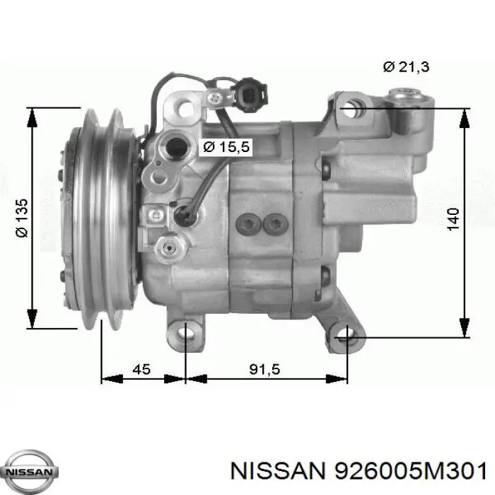 Compresor ac Nissan/Infiniti 926005M301 precio, desde 93,71 EUR
