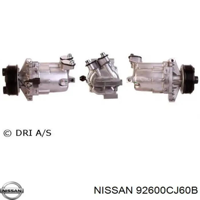 92600CJ61B Nissan compresor de aire acondicionado