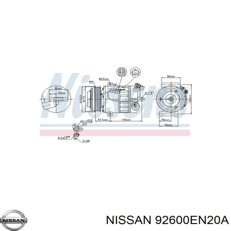 Compresor ac Nissan/Infiniti 92600EN20A precio, desde 325,69 EUR