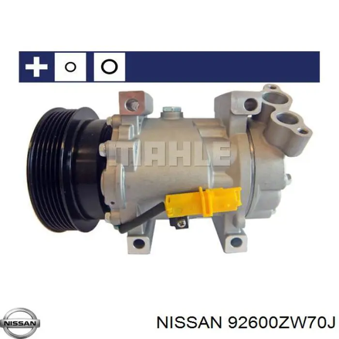 92600ZW70J Nissan compresor de aire acondicionado